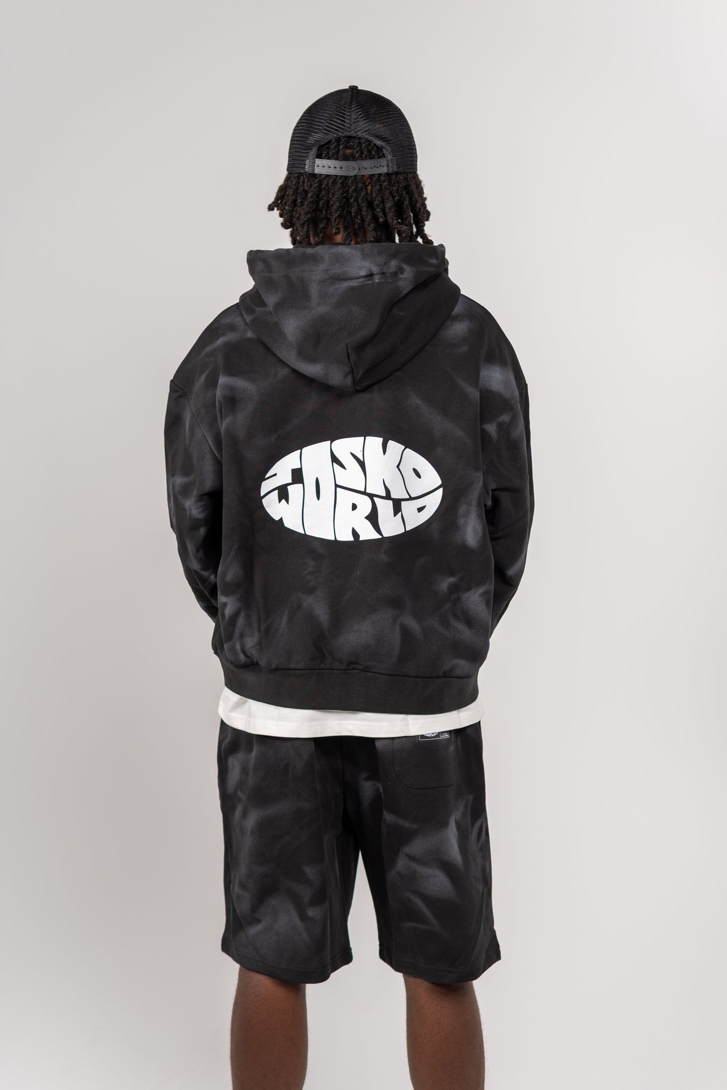 JOSKOWORLD SUMMER SET HOODIE BLACK/WHITE